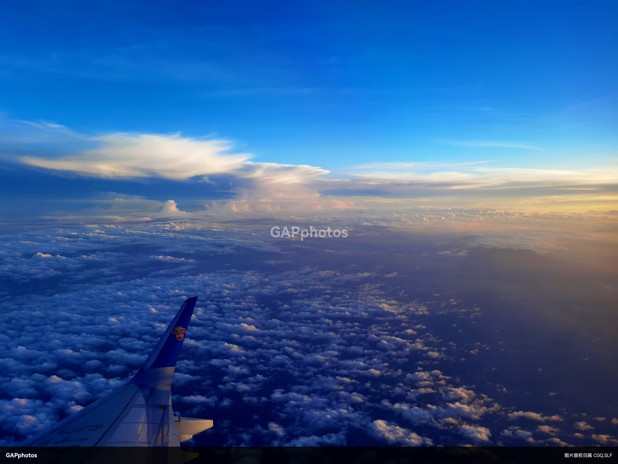 上海上空的黄昏