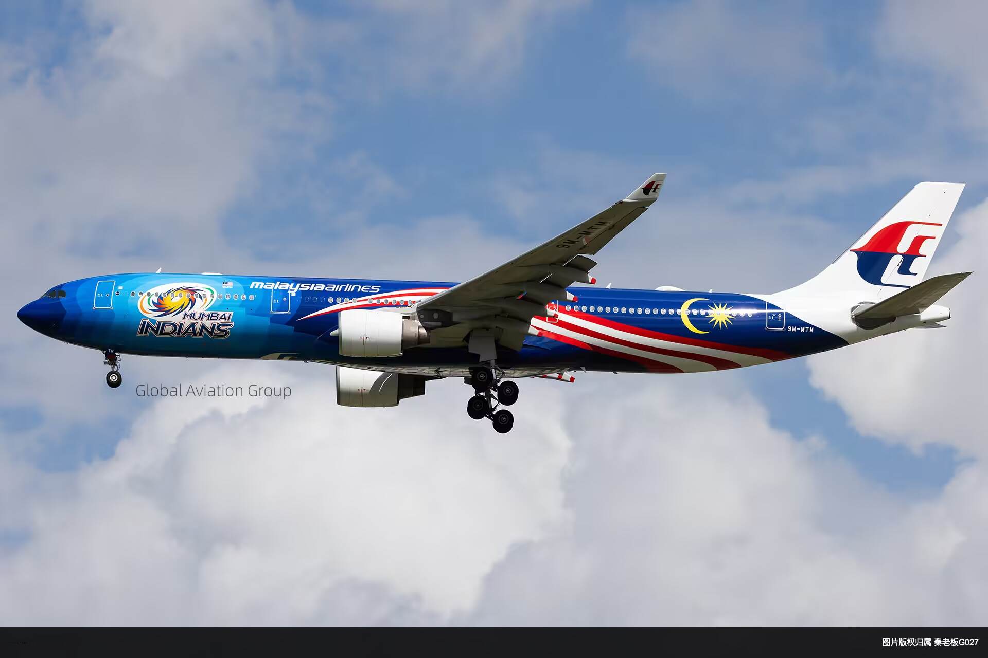马航Mumbai Indians彩绘A330