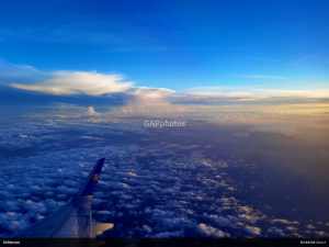 上海上空的黄昏