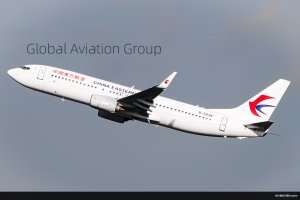 东航737在广州白云t3拉起